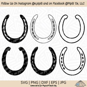 Fers cheval SVG - Paniolo SVG - téléchargement numérique - Clip Art fers cheval - Svg ferme - élevage Svg - fers cheval Png - pays