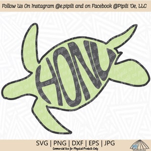 Honu - Turtle Word Art SVG - Honu SVG - Turtle SVG - Digital Download - Hawaii Word Art - Honu Clip Art - Turtle Png - Turtle Dxf - Hawaiian