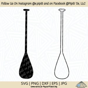 Canoe Paddle Silhouette SVG - Digital Download - Canoe Paddling SVG - Ocean Sport Svg - Paddle Clip Art - Canoe Paddle Png - Paddle Dxf