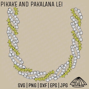 Pikake and Pakalana Lei SVG Pikake Lei SVG Pakalana SVG Digital Download Hawaii Flower Svg Hawaii Lei Svg Lei Png Hawaiian Svg image 1