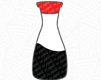 Botella de shoyu SVG - Botella de salsa de soja SVG - Descarga digital - Shoyu SVG - Comida hawaiana Svg - Condimento asiático Png - Clip Art de botella de shoyu