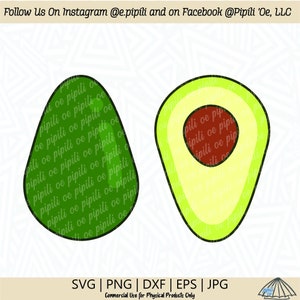 Avocado SVG - Fruit SVG - Tropical Fruit SVG - Digitaler Download - Avocado Clip Art - Avo Cut Datei - Cricut - Silhouette - Plant Svg
