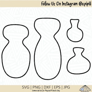 Hand Drawn Ipu SVG - Hula SVG - Hawaii SVG - Ipu Clip Art - Ipu Cutting File - Instrument Svg - Digital Download - Cricut - Silhouette