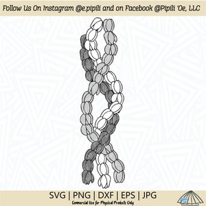 Pikake Multi Lei Section SVG - Pikake Lei SVG - Pikake SVG - Digital Download - Hawaii Flower Svg - Hawaiian Png - Tropical Flower Svg - Dxf