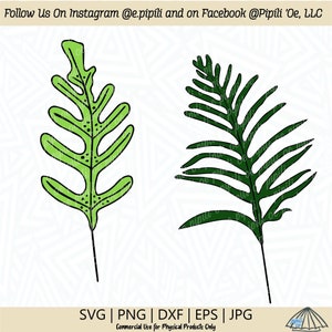 Lauae fougère SVG - fougère SVG - plante SVG - Hawaii fougère Svg - Hawaii plante Svg - téléchargement numérique - fougère Png - plante Dxf - fougère Clip Art