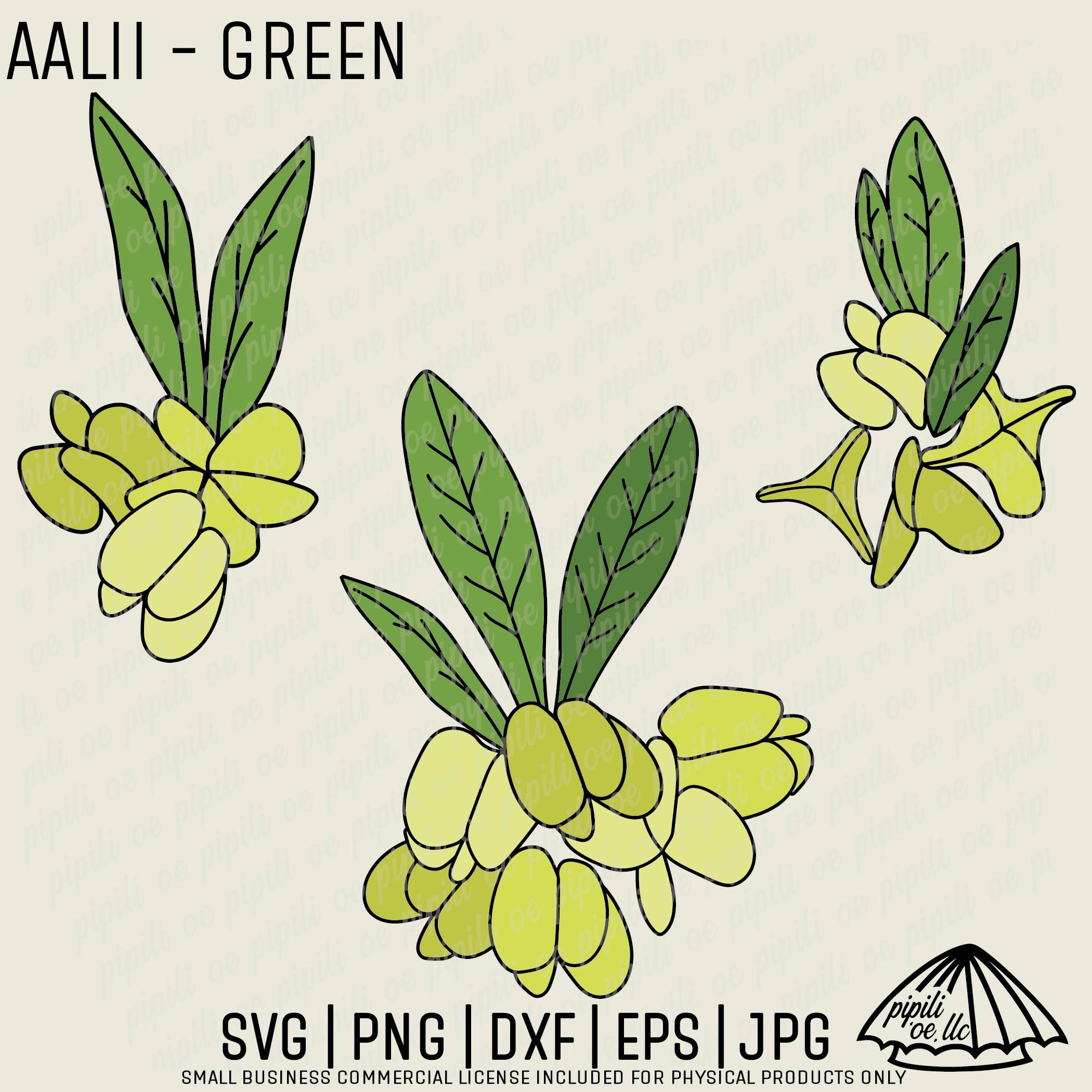 Aalii Plant - Green - SVG - Hawaiian Plant SVG - Hawaii SVG