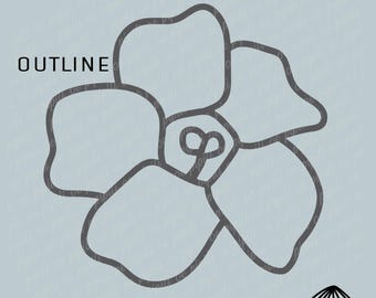 単一のプアケニケニ花 SVG - ハワイの花 SVG - プアケニケニ Png