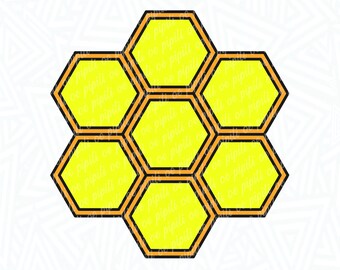Honeycomb Section SVG - Honeycomb SVG - Honey SVG - Honeybee Svg - Digital Download - Honeycomb Png - Honeycomb Clip Art - Cut File