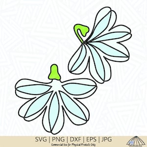 Naupaka Flower SVG - Flower SVG - Naupaka SVG - Plant svg - Naupaka Flower Clip Art - Digital Download - Cricut - Silhouette Cameo