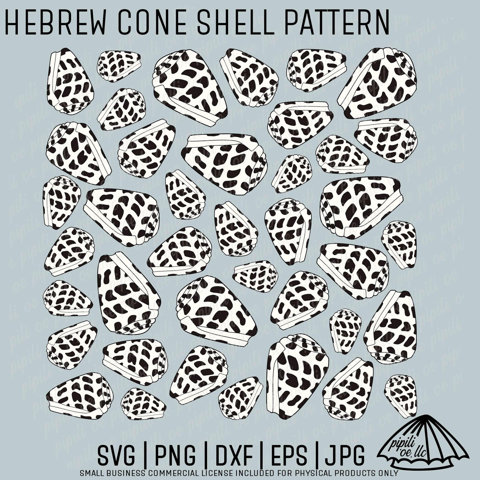 Hebrew Cone Shell Pattern SVG - Seamless Pattern SVG - Shell Pattern ...