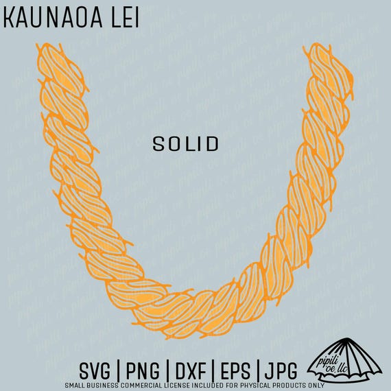 Kaunaoa Lei SVG - Lana'i Lei Flower - Lei for Tshirt - Kaunaoa