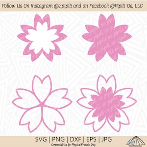 Sakura Flower SVG - Cherry Blossom SVG - Flower SVG - Plant Svg - Sakura Cutting File - Flower Clip Art - Descarga digital - Flower png