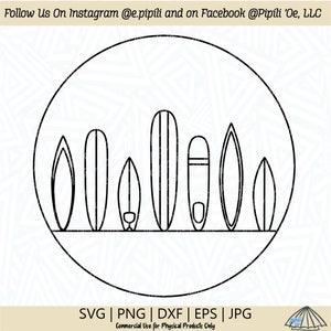 Surfboard Variety SVG - Surfboard SVG - Surfboard Clip Art - Surfboard Cut File - Digital Download - Surfboard Png - Surfing Dxf