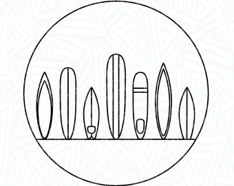 Surfboard Variety SVG - Surfboard SVG - Surfboard Clip Art - Surfboard Cut File - Digital Download - Surfboard Png - Surfing Dxf