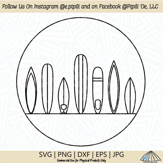 Surfboard Variety SVG - Surfboard SVG - Surfboard Clip Art - Surfboard Cut File - Digital Download - Surfboard Png - Surfing Dxf