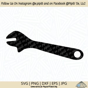 Crescent Wrench SVG - Hand Tool SVG - Dad SVG - Mechanic Svg - Garage Svg - Digital Download - Cricut - Silhouette