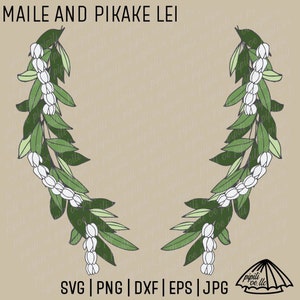 Maile and Pikake Lei SVG - Maile Lei SVG - Pikake Lei SVG - Hawaii Svg - Digital Download - Hawaiian Svg - Maile Png - Pikake Lei Dxf