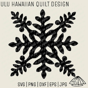 Ulu Hawaiian Quilt Design SVG - Ulu SVG - Breadfruit Hawaiian Quilt SVG - Digital Download - Quilt Svg - Hawaiian Quilt Png