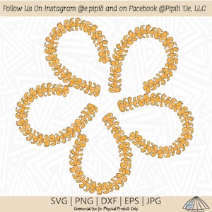 Puakenikeni Lei Flower SVG - Hawaii Lei SVG - Puakenikeni Lei Clip Art - Digital Download - Tropical Flower SVG - Laser Engraving Design