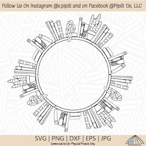 Book Shelves Circle Frame SVG - Book SVG - Digital Download - Books Clip Art - Book Stack Svg - Book Clip Art - Home Decor Svg - Book Png