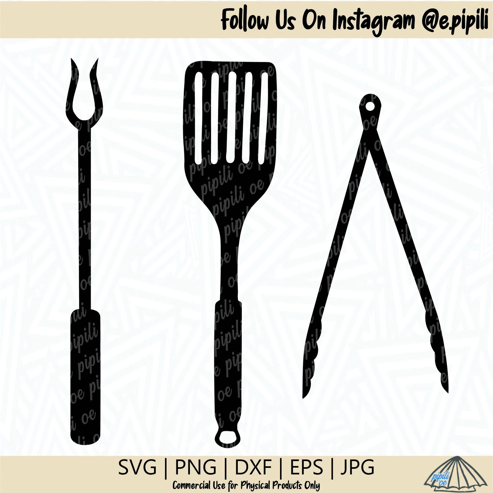 Grilling Utensils SVG Grilling SVG Tongs SVG Spatula Svg Etsy