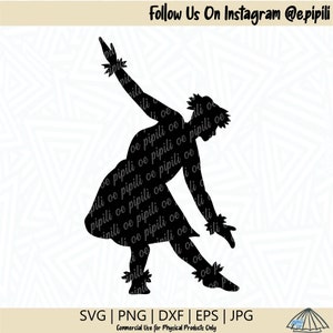 Hula Dancer Silhouette SVG - Hawaii SVG - Hula SVG - Digital Download - Hula Dancer Clip Art - Hula Dancer Cut File - Hula Dancer Png