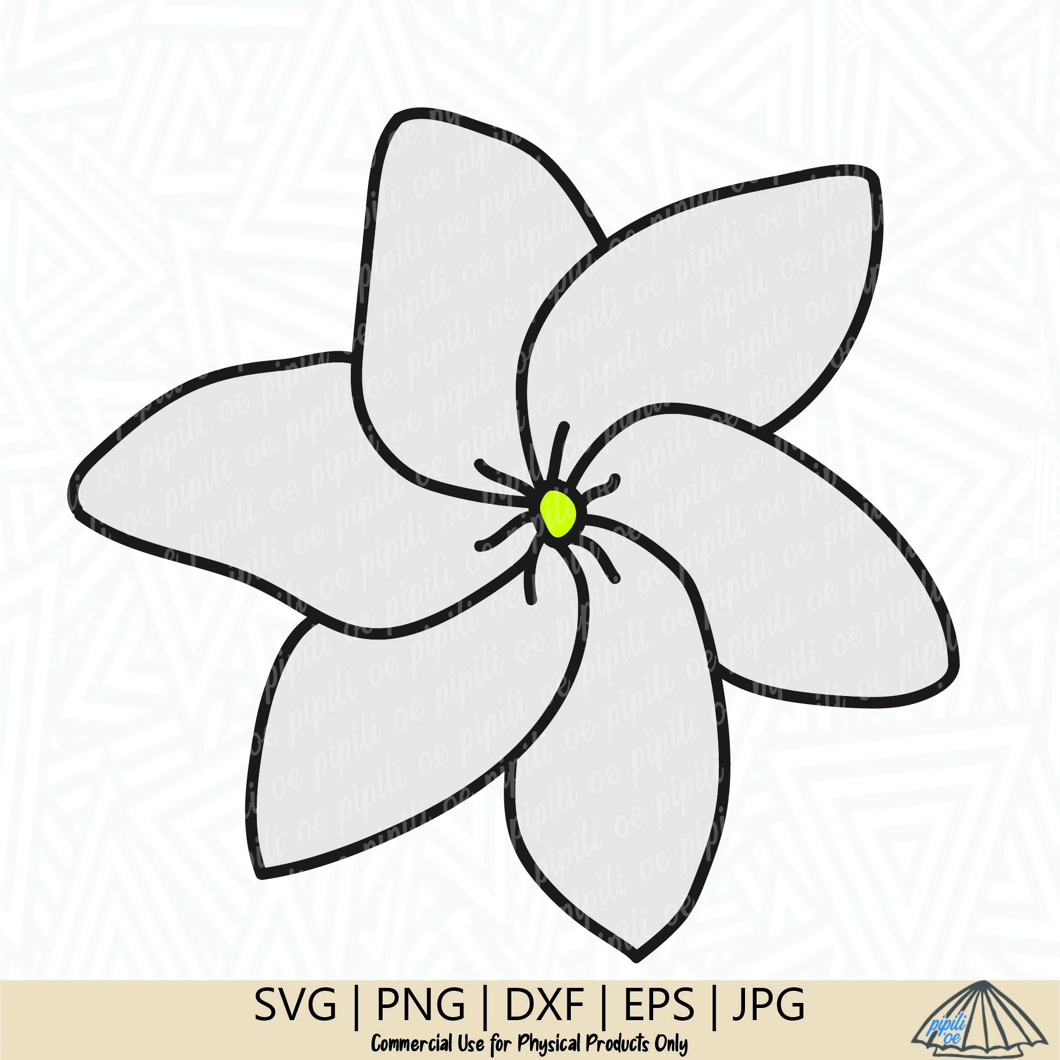 Flower SVG - Tiare Gardenia SVG - Plant svg