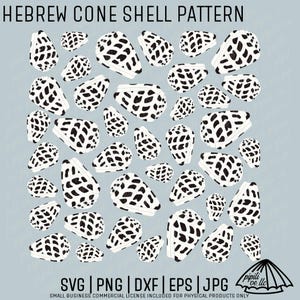 Hebrew Cone Shell Pattern SVG - Seamless Pattern SVG - Shell Pattern ...