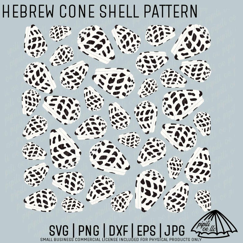 Hebrew Cone Shell Pattern SVG - Seamless Pattern SVG - Shell Pattern ...