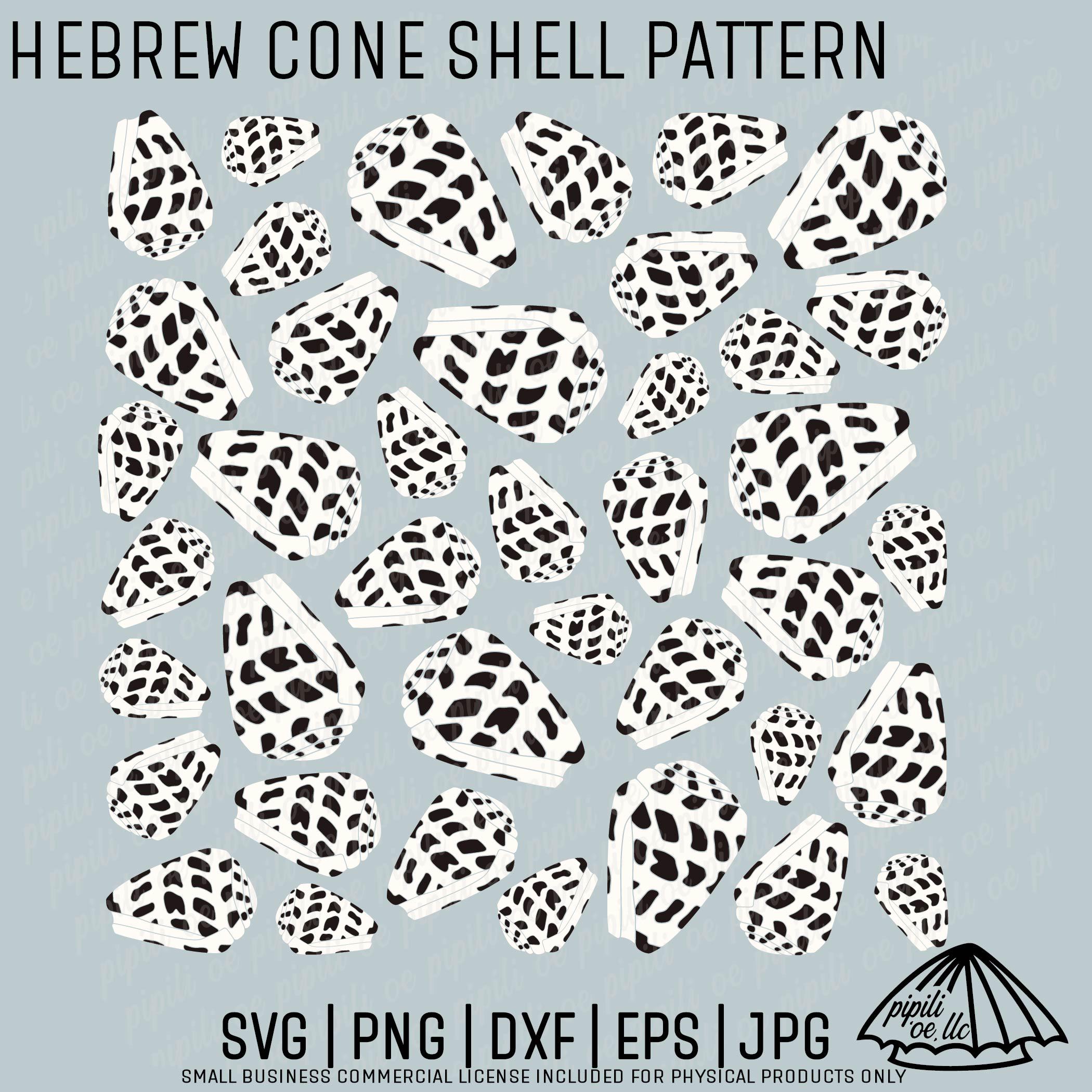 Hebrew Cone Shell Pattern SVG - Seamless Pattern SVG - Shell Pattern ...