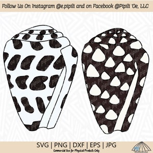 Hebrew Cone Shell SVG - Beach Shell SVG - Shell SVG - Digital Download - Shell Clip Art - Cone Shell Png - Hawaii Shell Svg - Shell Dxf