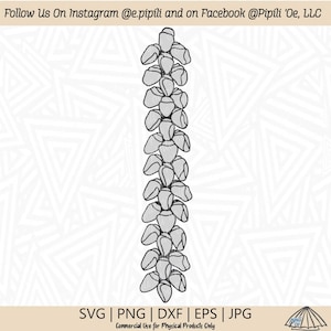 Niihau Shell Lei Section SVG - Niihau Shell Necklace Cut File - Digital Download - Shell Lei - Niihau Shell Lei Clip Art - Shell Png - Dxf
