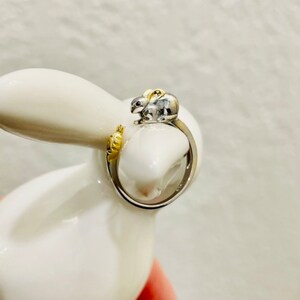 Rabbit Ring in Silver, Silver Chinese Zodiac Silver Ring, Zodiac Ring ...