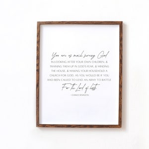 Spurgeon Motherhood Quote • Christian Wall Art • Inspirational Home Decor • Mother&#39;s Day • Instant Digital Download • Minimalist Decor