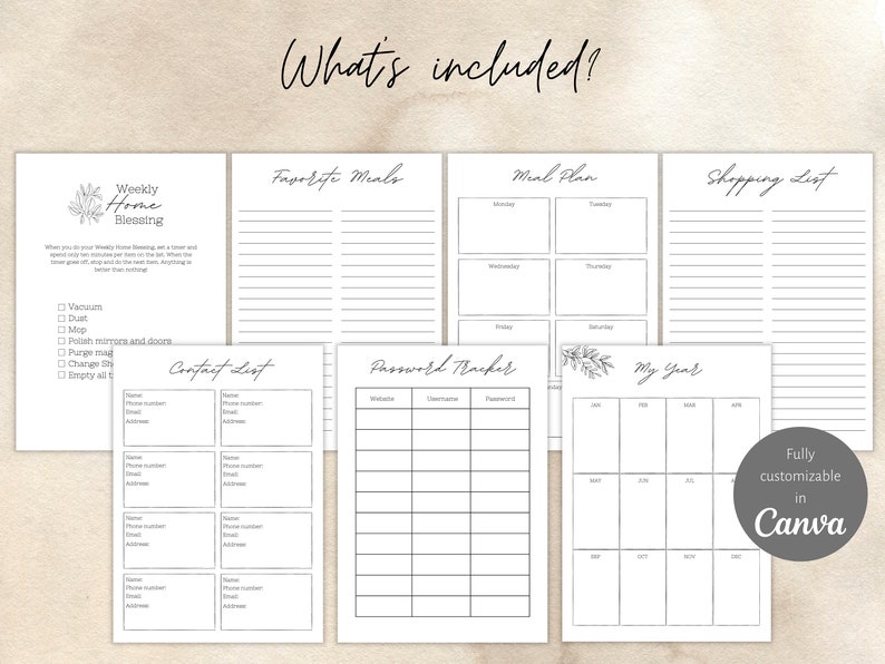Cleaning Planner Printable FlyLady Cleaning Home Management image 3