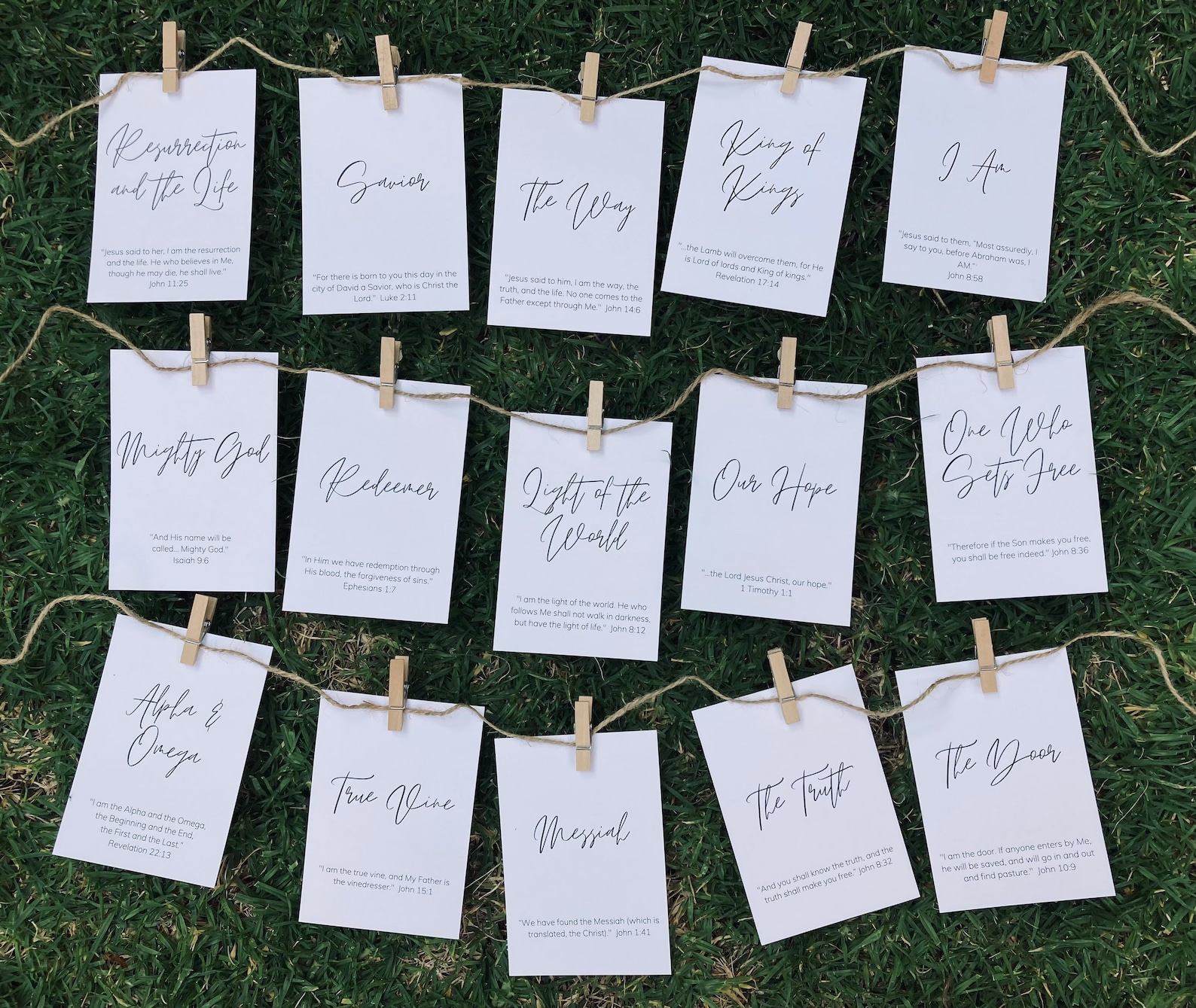 Names of Jesus Printable Cards Printable Advent Cards Homeschool Bible