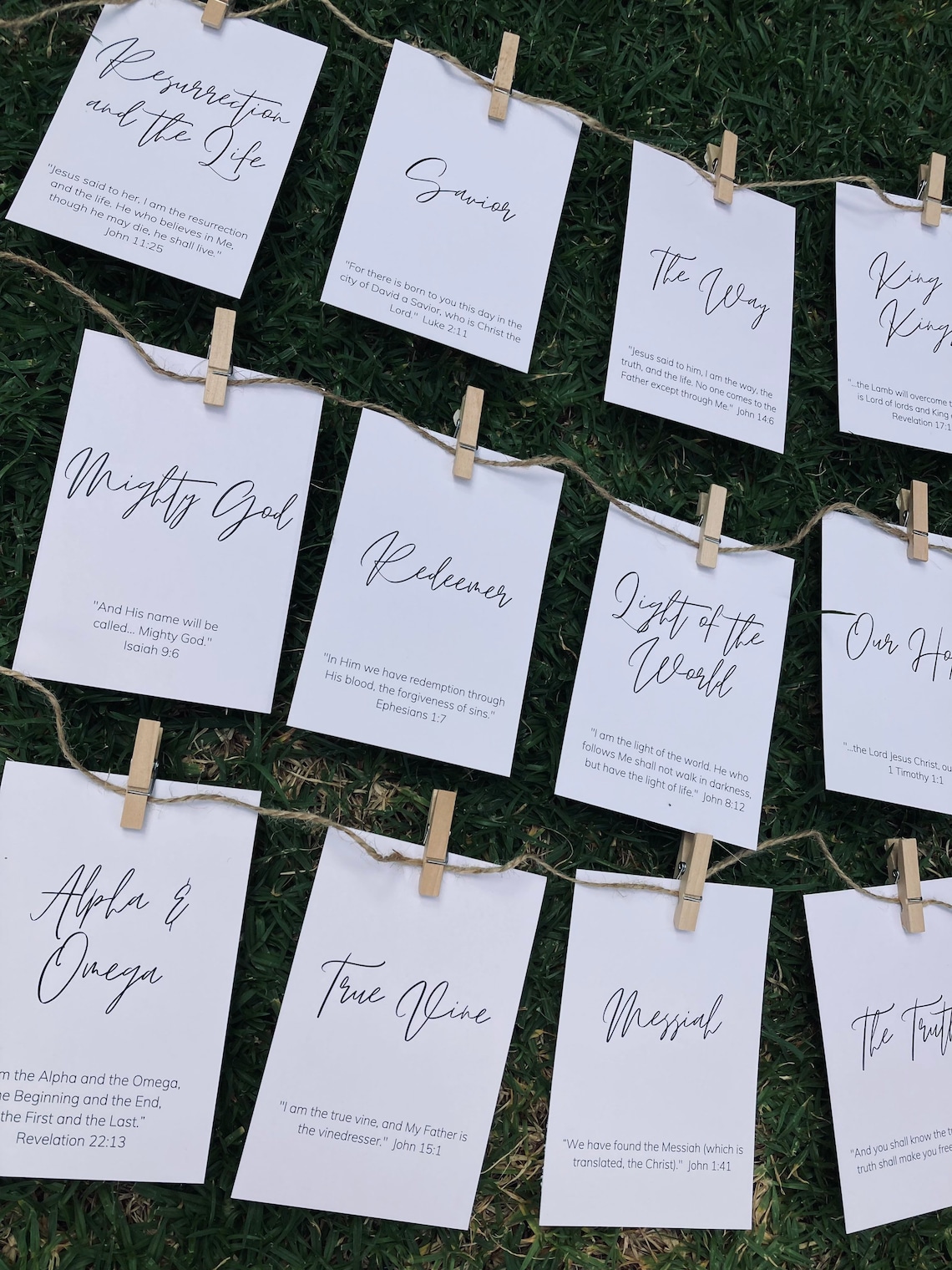 Names of Jesus Printable Cards Printable Advent Cards Etsy