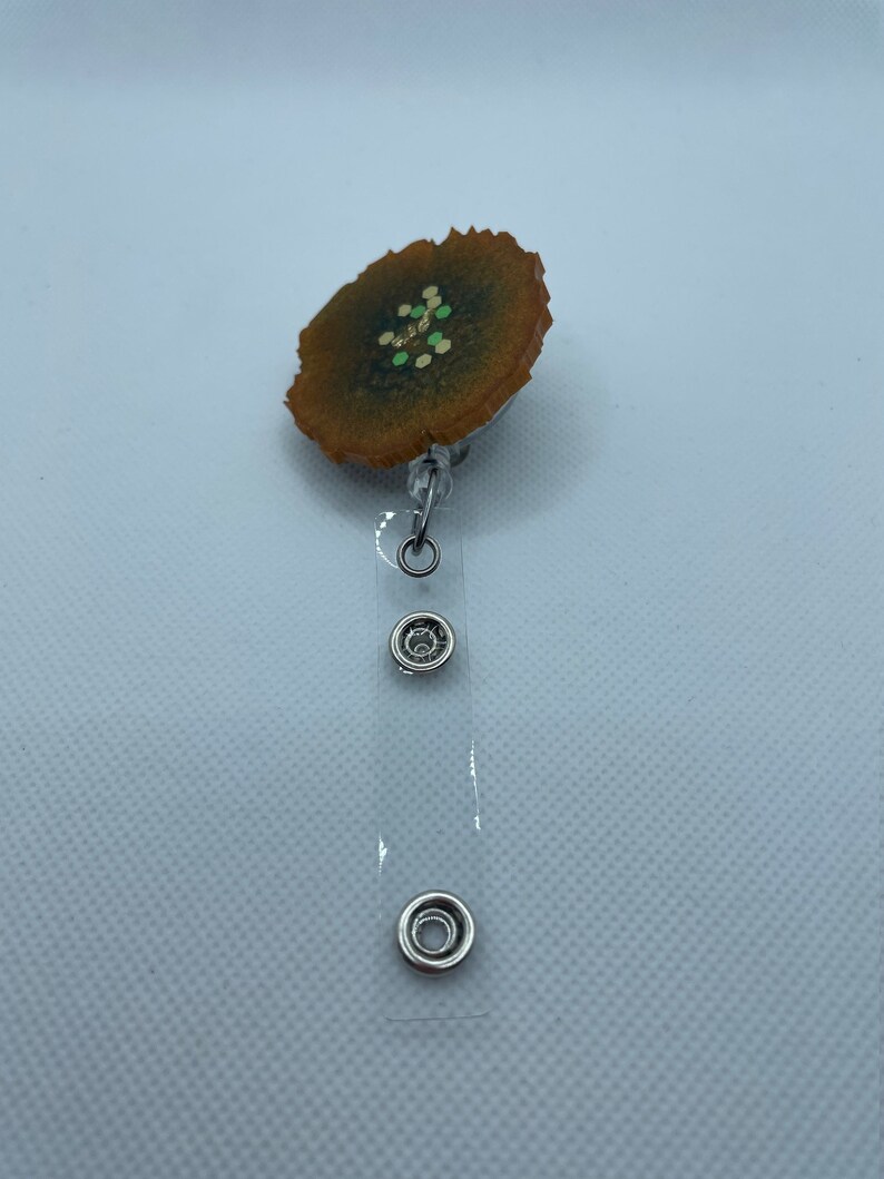 Resin Geode Badge Reel