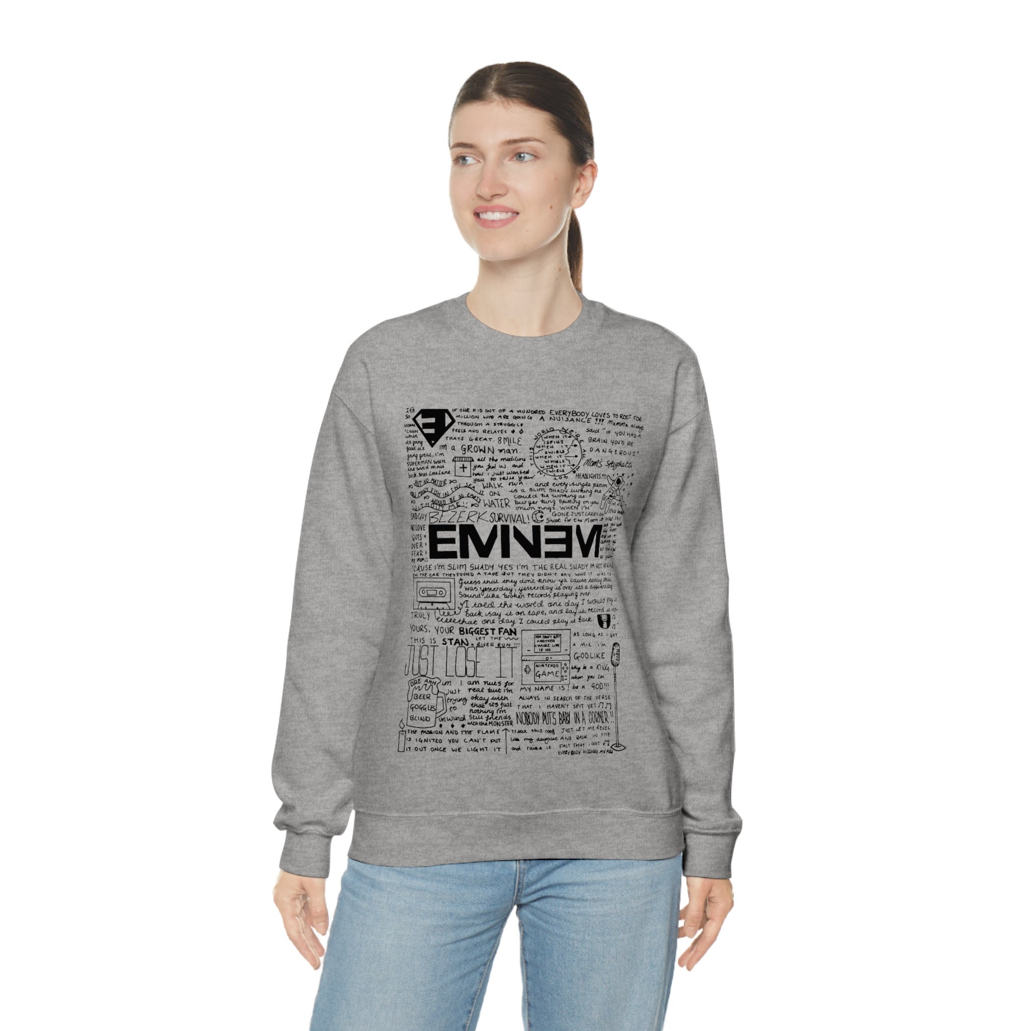 Eminem Crewneck, Eminem Sweatshirt, Eminem Unisex