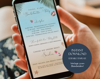 Invitación para despedida de soltera (WhatsApp), invitación para despedida de soltera, invitación digital, plantilla de invitación para despedida de soltera.