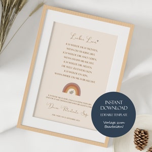 Carta de padrinho arco-íris de batismo, carta de padrinho para afilhado, madrinha, padrinho, carta de padrinho arco-íris, carta de padrinho personalizada para impressão