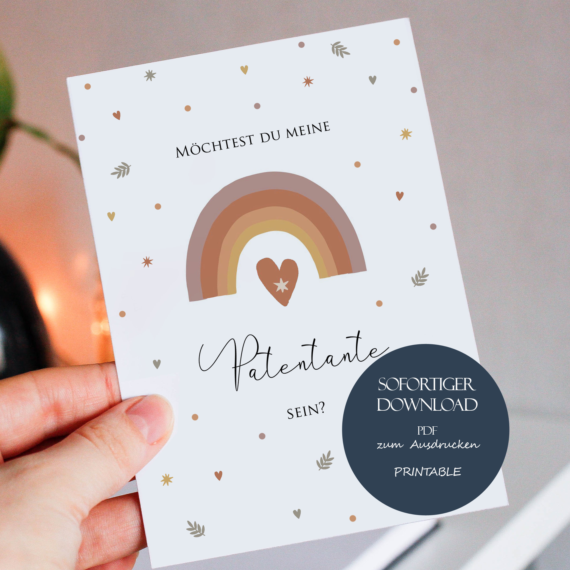 Ninky® Biglietto da grattare Willst Du mein Patenonkel sein? Cartolina con busta – Gravidanza Annunciare, Patenonkel Fragen – Rubbellos Herz Gold DIN A6