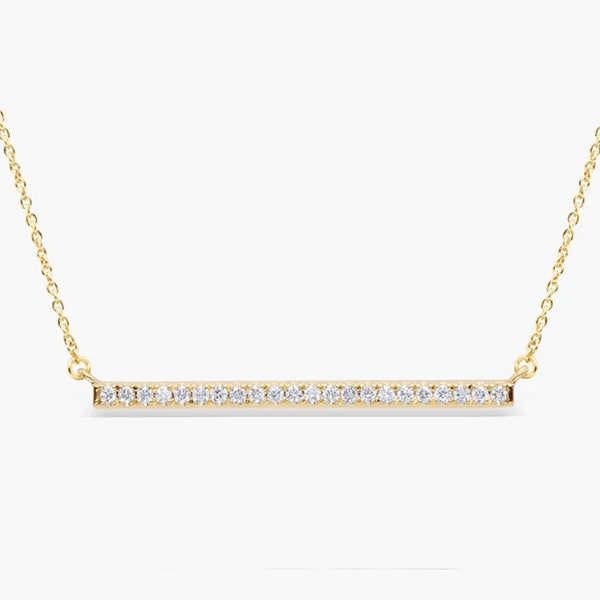 Necklace with flat bar clearance