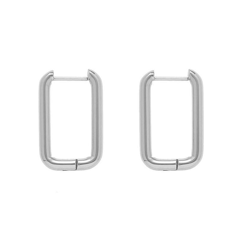 Rectangular Hoop Earrings