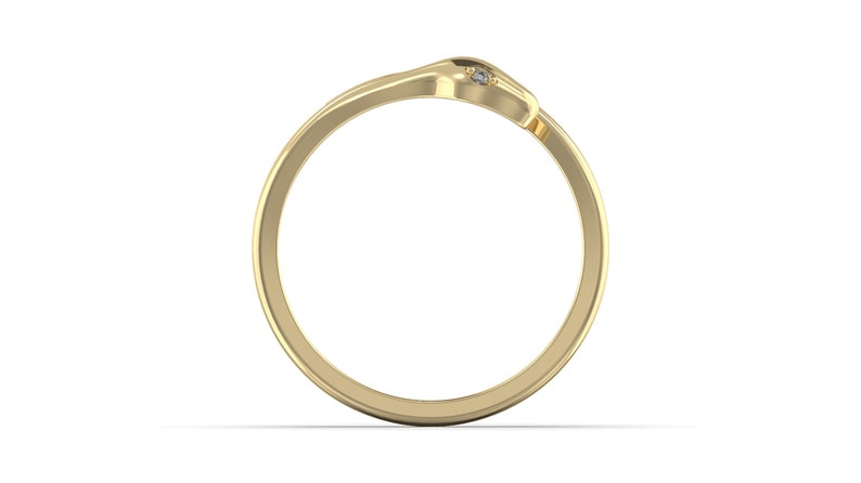 Open Ring Minimalistic Ring Dainty Diamond Ring Stackable Ring Snake Ring Snake Jewelry Serpent Ring Gold Wrap Ring Adjustable Ring