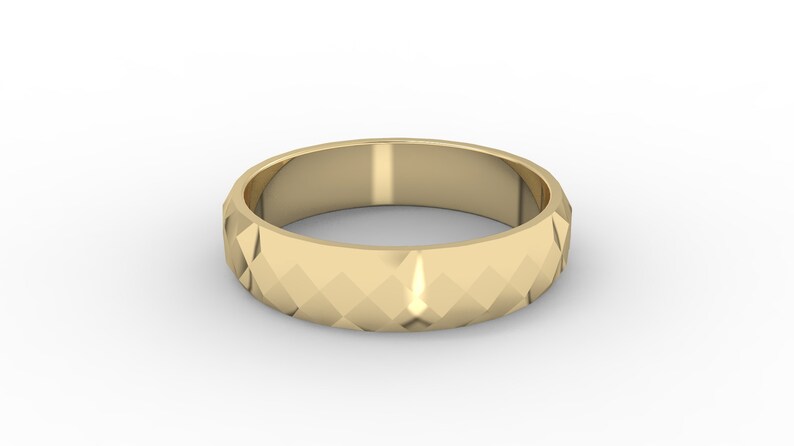 Men/'s Gold Wedding Band Unisex Wedding Band Rustic Men/'s Bnad Thick Gold Ring White Gold Band Stacking Ring Hammered Gold Wedding Band