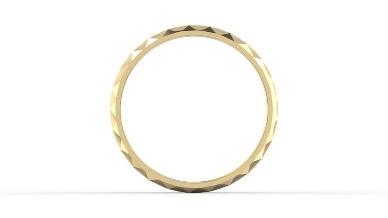 Men/'s Gold Wedding Band Unisex Wedding Band Rustic Men/'s Bnad Thick Gold Ring White Gold Band Stacking Ring Hammered Gold Wedding Band
