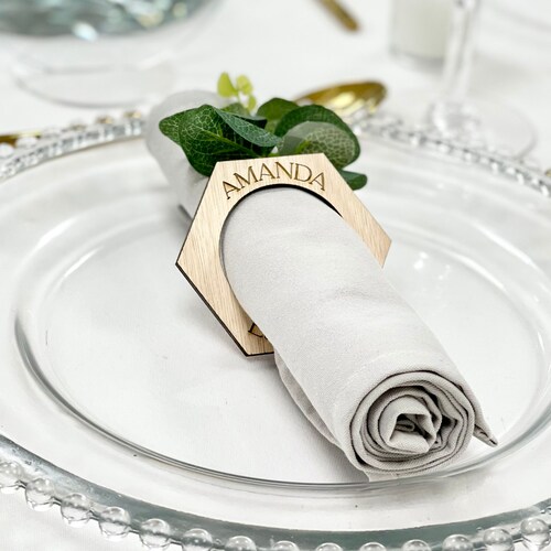 Personalised Napkin Rings Etsy UK