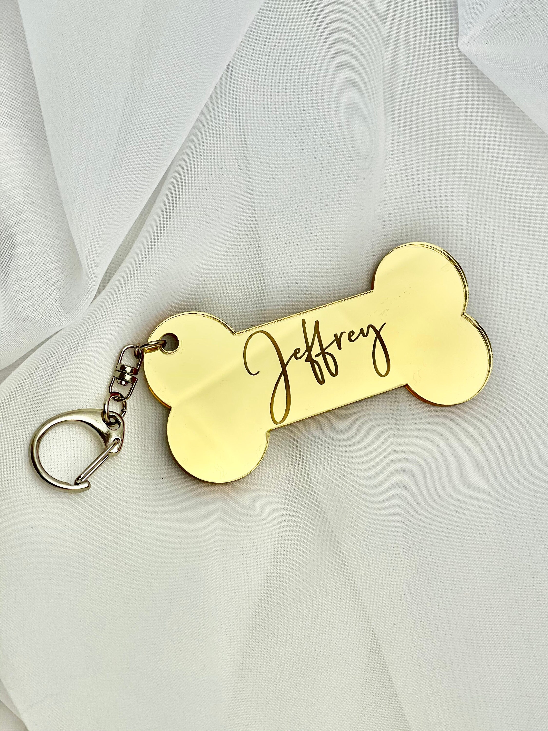 Personalised Acrylic Dog Keychain Personalized Gifts Etsy