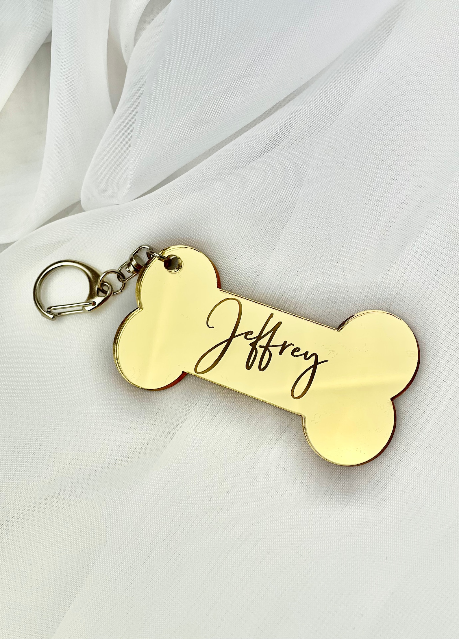 Personalised Acrylic Dog Keychain Personalized Gifts Etsy